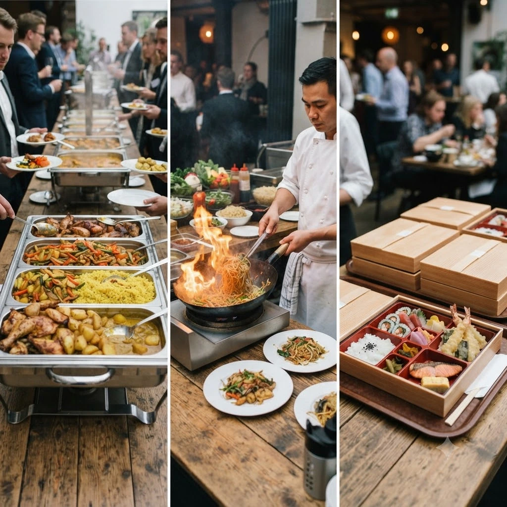 Buffet vs Live Station vs Bento